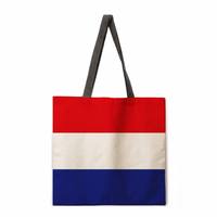 Sacs fourre-tout personnalisés avec drapeau national pour les fans, sacs de shopping en toile durables, motifs de couleurs nationales, accessoires patriotiques pour les événements