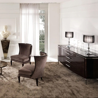 Furnitur Italia kelas atas kustom kabinet lemari samping ruang tamu Modern meja prasmanan Villa gaya mewah