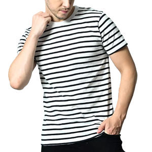 เสื้อคอกลมเข้ารูปแบบคลาสสิกมีแถบแนวนอนวัสดุผ้าฝ้ายน้ำหนักเบาเหมาะสำหรับกิจกรรมกลางแจ้งหรือการเดินทาง - Product Image 6