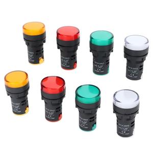 Plastic bedieningspaneel-indicatielampje 110v Meerkleurig Optioneel signaallampje AD16-22D Stroomsignaallampje - Product Image 1