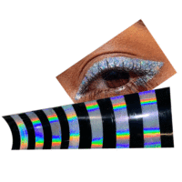 Poudre holographique arc-en-ciel, miroir laser chromé, pigment pour nail art