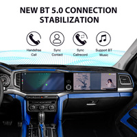 ZWNAV Écran double 12,3 pouces pour Volkswagen Amarok 2015-2022 Android13 Carplay sans fil DSP GPS Autoradio stéréo 4G WiFi 360 OEM