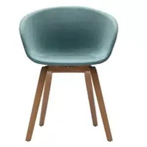 高端设计舒适灵活的深绿色餐厅椅，带塑料