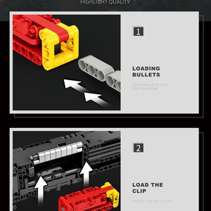 Reobrix 77002, Modelo de Pistola de Juguete, Réplica de la Pistola Desert Eagle, 882 Piezas, Bloques de Construcción, Juguetes de Construcción para Niños, Regalo de Navidad - Product Image 4