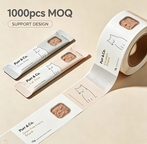 Sachets d'emballage pour bâtonnets et tubes de friandises pour chats et chiens, qualité supérieure, 15g 20g, avec fenêtre, en matériau laminé de qualité alimentaire, résistant à l'humidité - Product Image 3