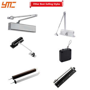 Cháy cửa thủy lực nhúng nhôm hai giai đoạn tốc độ thương mại gắn cửa tự động gần hơn với cánh tay trượt cửa gần hơn - Product Image 4