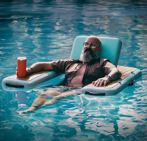 Chaise longue flottante gonflable pour l'eau, canapé flottant avec dossier pour piscine, <span class=keywords><strong>radeau</strong></span> de loisirs pour adultes - Product Image 2