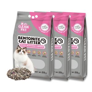 Litière pour chat en bentonite OEM/ODM en gros, granulométrie 1,0-3,5 mm, forme de boule, sable de bentonite au charbon actif - Product Image 1