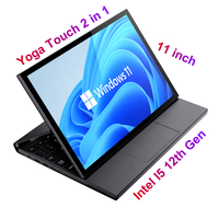 Tablet Mini Portabel Intel I5 Generasi ke-12 Windows 2 in 1 Yoga Layar Sentuh Notebook WIFI 6 BT5.2 Laptop Saku Kondisi Baru