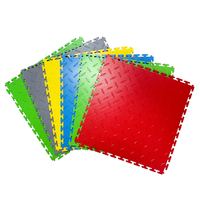 Alfombra Modular PVC para interiores, rejilla lisa, PP, clic de garaje, baldosas de plástico, baldosas de suelo duraderas entrelazadas