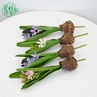 Fleur artificielle réaliste de 25 cm en forme de bulbe de jacinthe, protégée contre les UV, pour décoration florale de centre de table de mariage, fête ou hôtel