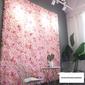 Muro de Flores Artificiales para Boda, Decoración de Centro Comercial, Pared de Fondo con Plantas, Rosas de Seda, Muro de Flores Artificiales para Boda - Product Image 1