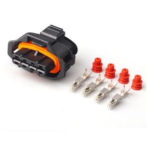 Conector Automotriz de 4 Posiciones, Negro, PBT, Impermeable IP20, Terminal Macho-Hembra para Uso Automotriz - Product Image 2