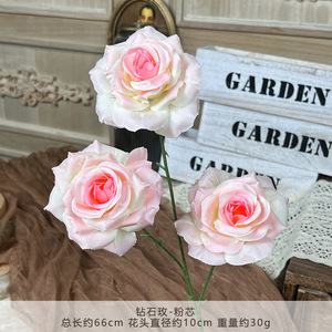 Rose <span class=keywords><strong>di</strong></span> Diamante, <span class=keywords><strong>Fiori</strong></span> Artificiali, Aiuole Floreali per Matrimoni, <span class=keywords><strong>Fiori</strong></span> Decorativi e Bouquet <span class=keywords><strong>di</strong></span> Alta Gamma per Soggiorno - Product Image 3