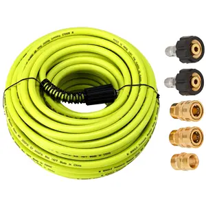 Pressure Washer Hose 100 Ft Power Wash Replacement Hose With Quick Connect Kits