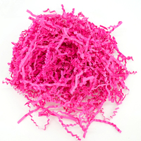 Vente en gros de papier de soie déchiqueté coloré remplissage décoratif froissé emballage cadeau raphia couleur personnalisée papier découpé froissé
