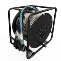 Enrouleur de câble audio portable 32 canaux multicore XLR, tambour de câble audio 30m 50m