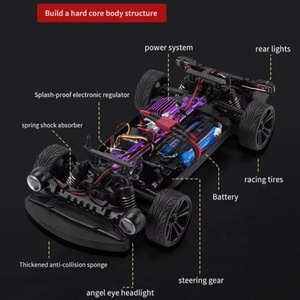 SJY-Q117 Voiture RC tout-terrain 2.4G 4x4 à échelle 1/16 entièrement proportionnée, voiture de course télécommandée, moteur brossé RC390, 38 km/h - Product Image 4