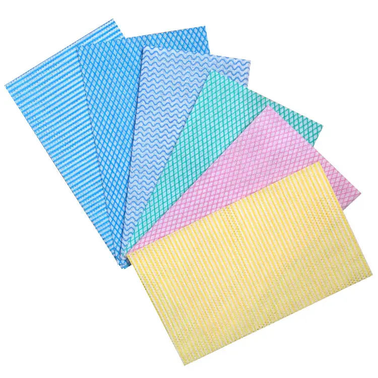 Viskose/polyester spunlace vlies stoff saugfähigen trockenen reinigung tücher
