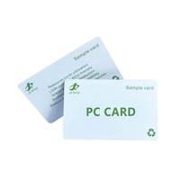 Tarjeta NFC de material PLA/RPVC/PETG/PC sostenible reciclado respetuoso con el medio ambiente, tarjeta RFID de plástico BIO