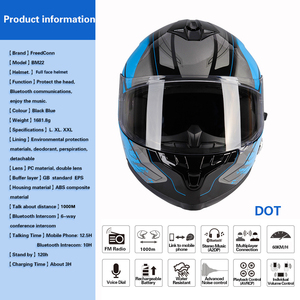 Chất lượng cao 967 Full Face xe máy Mũ bảo hiểm với xây dựng trong <span class=keywords><strong>Bluetooth</strong></span> <span class=keywords><strong>Intercom</strong></span> - Product Image 6
