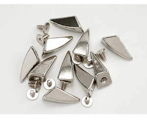 アイアンシルバーコーンねじリベット,革製靴バッグ衣服パンクスパイククール装飾ネイルバックルニッケルフリー12mm - Product Image 5