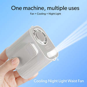 Ventilador Multifuncional Plegable con Luz, Portátil, Recargable, 4400mAh, Compatible con Autos, con Clip para Cinturón, para Viajes, Campamentos y Actividades al Aire Libre - Product Image 5