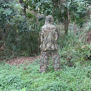 MUCHAN Costume <span class=keywords><strong>de</strong></span> <span class=keywords><strong>chasse</strong></span> camouflage forestier 3D Costume <span class=keywords><strong>de</strong></span> <span class=keywords><strong>chasse</strong></span> camouflage ghillie pour les chasseurs <span class=keywords><strong>de</strong></span> feuilles en vente - Product Image 6