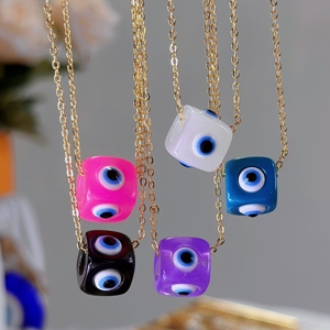 Gran oferta, collar con colgante de diamante con figura de dibujos animados personalizados, cadena de eslabones chapada en oro de 18K, collar de regalo bonito <span class=keywords><strong>para</strong></span> niñas - Product Image 1
