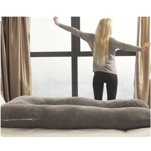Almohada de <span class=keywords><strong>embarazo</strong></span> de poliéster más suave, almohada de <span class=keywords><strong>embarazo</strong></span> de cuerpo completo con soporte trasero gigante en forma de U con logotipo personalizado - Product Image 3