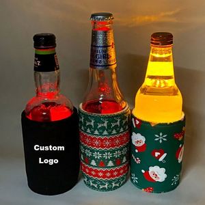 Portavasos LED Personalizado con Logotipo para Bodas, Enfriador de Cerveza, Mini Enfriador de Vino, Porta Botellas de Agua para Club Nocturno - Product Image 1