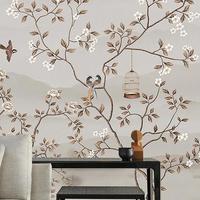Papier peint mural chinois moderne Chinoiserie, imperméable, décoratif, pour chambre à coucher, décoration intérieure