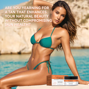 Gel Bronzant Bio aux Herbes avec Extrait de Carotte, <span class=keywords><strong>Huile</strong></span> de Coco et Vitamine C – Hydratant Corporel à Absorption Rapide - Product Image 2
