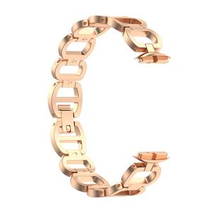 Bracelet de rechange pour <span class=keywords><strong>montre</strong></span> intelligente, <span class=keywords><strong>en</strong></span> acier inoxydable, pour <span class=keywords><strong>Fitbit</strong></span> Luxe, édition spéciale, métal - Product Image 5