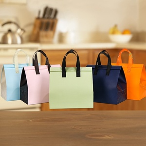Reusable Insulated Takeaway Bag for Tea Coffee Milk Tea Non Woven Food Delivery Bag Custom Logo Printed High Quality Thermal - Product Image 2