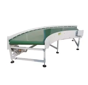 Suplai pabrik CE Tiongkok Harga konveyor sabuk penyembuhan 90 derajat untuk dijual, sistem konveyor sabuk muatan melengkung