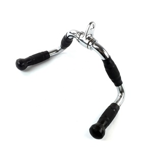 ケーブルアタッチメントラバーカバーグリップ上腕三頭筋プレスダウンカールプルダウン回転ハンガーマルチエクササイズバー - Product Image 1