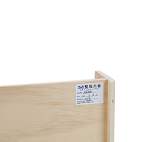 Support de boîte de rangement de CD en bois étagère Cassette présentoirs avec poignées de transport, boîte d'étagère organisateur pour étuis de film