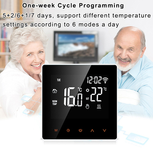 Tuya Bộ Điều Nhiệt Thông Minh Wifi Hệ Thống Sưởi Sàn Nước Lò Hơi Treo Tường Lò Hơi Điện Công Tắc Bảng Điều Khiển Nhiệt Độ LCD - Product Image 4