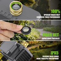 Contrôleur de système d'irrigation automatique Tuya WiFi, minuterie intelligente pour robinet d'eau, indice IP55, piles incluses, pour jardin et pelouse, robinet 2 voies