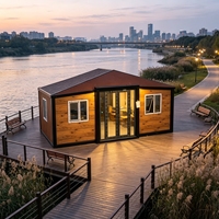 Maison conteneur de luxe prête à l'emploi extensible 5 chambres, maison modulaire préfabriquée en acier, prix compétitif, Casa Modular