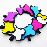 Collier en Silicone Double face, impression Logo personnalisé de haute qualité, Sublimation en aluminium époxy, étiquette d'identité pour chien