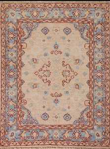 Haute demande 8x10ft pêche Oushak tapis d'accent turc tapis de laine fait à la main teinture végétale coton moderne 10mm tapis personnalisables maison - Product Image 5