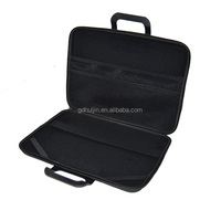 Sacoche pour ordinateur portable en EVA imperméable de style professionnel durable avec doublure en velours doux, poignée antichoc, fermeture éclair, travail, voyage