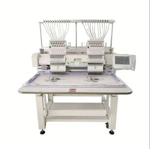Machine à tricoter électronique industrielle à 2 têtes, 12/15 aiguilles, pour non-tissés, fibres, dentelle et chenille, prix abordable - Product Image 6
