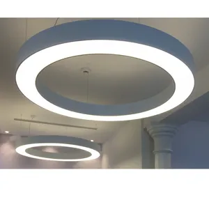 Nordic Minimalist Ring Circle Ceiling LED Chandelier round Indoor Hanging Droplight Lighting Fix for Living Dining Bedroom