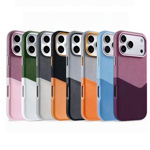 เคสโทรศัพท์หนังหรูหราสองสี ปี 2025 พร้อมช่องใส่บัตร ป้องกันแรงกระแทก ทนทาน ป้องกันการตก สำหรับ iPhone 17 เคสโทรศัพท์มือถือรุ่นใหม่ - Product Image 1