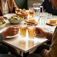 Verre à bière moderne en verre transparent taillé en diamant, écologique, réutilisable, fait main, avec poignée, pour café glacé, boisson citronnée, avec logo personnalisé