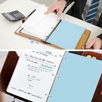 Classeur A4 transparent personnalisé Diviseur de pages Classeur à 3 anneaux Index à 8 onglets Classeur en plastique avec étiquettes