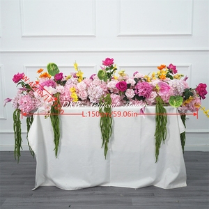 Beautiful pink Wedding Table Runner Customizable Length Party Holiday Decor New Year Valentine's Day <b>Easter</b> Mother's Day - Product Image 2